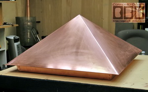 Fire pit cover w/brass handles