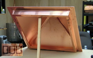 Fire pit cover w/brass handles