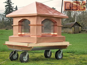 A Tuscan style copper chimney cap for my client Corker in Mechanicsville, Virginia