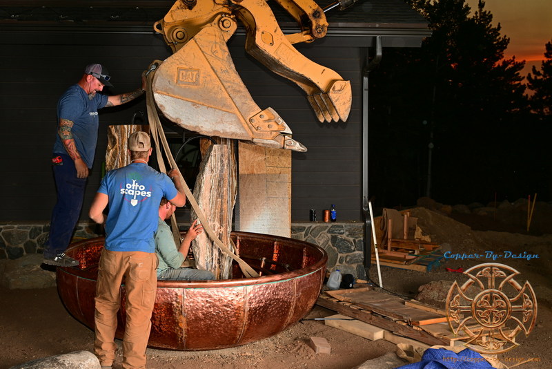 Laura Zulim 99" wide Copper Water Feature