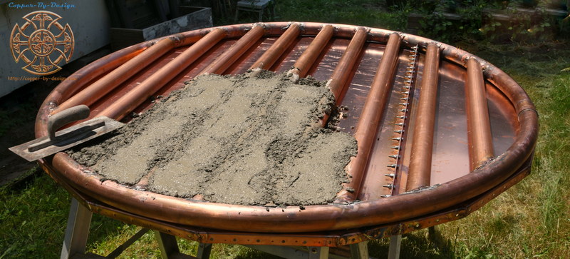 Laura Zulim 99" wide Copper Water Feature