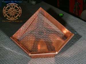 Copper Inside Corner Scupper