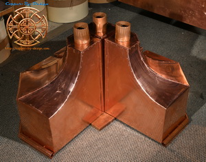 Copper Inside Corner Scupper