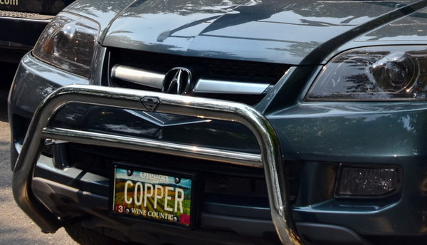 COPPER license plate