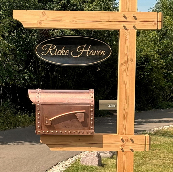 Rieke's $3.6k deluxe 48oz copper mailbox